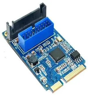Mini PCI-E to USB3.0 Adapter Card, Mini PCIE to 19Pin/20Pin USB3.0 Expansion Converter Mini PCI-E to USB3.0 Adapter Card, Mini PCIE to 19Pin/20Pin USB3.0 Expansion Converter