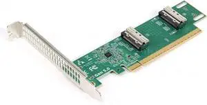 PCIe 5.0 x16 to Dual MCIO 8i Adapter, SFF-TA-1016 Mini Cool Edge IO VROC Converter for Motherboard NVMe SSD & GPU PCIe 5.0 x16 to Dual MCIO 8i Adapter, SFF-TA-1016 Mini Cool Edge IO VROC Converter for Motherboard NVMe SSD & GPU