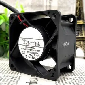 NMB 2415KL-S7W-B40 60×60×38mm DC48V 0.16A 2-Wire High Airflow Industrial Axial Cooling Fan NMB 2415KL-S7W-B40 60×60×38mm DC48V 0.16A 2-Wire High Airflow Industrial Axial Cooling Fan