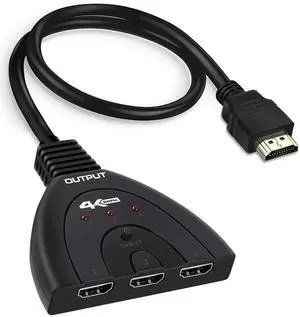 2 in 1 Out RCA AV Switch, 2-Way Composite Video L/R Audio Selector Box for DVD, STB, Retro Game Consoles, Black 2 in 1 Out RCA AV Switch, 2-Way Composite Video L/R Audio Selector Box for DVD, STB, Retro Game Consoles, Black