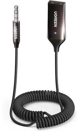 UGREEN Bluetooth 5.4 Aux Audio Receiver, USB Powered 3.5mm Bluetooth Adapter with Built-in Mic, Wireless Aux Input Kit for Hands-Free Calling, Compatible with Car Stereo & Home Audio Speakers UGREEN Bluetooth 5.4 Aux Audio Receiver, USB Powered 3.5mm Bluetooth Adapter with Built-in Mic, Wireless Aux Input Kit for Hands-Free Calling, Compatible with Car Stereo & Home Audio Speakers