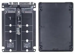 Dual M.2 to SATA 3.0 Adapter, 2 Port NGFF M.2 B Key M.2 SATA Protocol SSD Converter Card, 6Gbps M2 to SATA Expansion Card Dual M.2 to SATA 3.0 Adapter, 2 Port NGFF M.2 B Key M.2 SATA Protocol SSD Converter Card, 6Gbps M2 to SATA Expansion Card