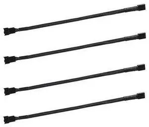 4-Pack 4-Pin PWM Fan Splitter Extension Cable 11.8 Inch Braided Sleeved PC Fan Power Adapter, Case Male to Female Converter Compatible with 3-Pin & 4-Pin ATX Computer Cooling Fans 4-Pack 4-Pin PWM Fan Splitter Extension Cable 11.8 Inch Braided Sleeved PC Fan Power Adapter, Case Male to Female Converter Compatible with 3-Pin & 4-Pin ATX Computer Cooling Fans