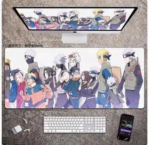 Extended Anime NARUTO Gaming Mouse Pad, Large Desk Mouse Mat with Stitched Edges & Non-Slip Rubber Base for Gaming, Office and Home Use Extended Anime NARUTO Gaming Mouse Pad, Large Desk Mouse Mat with Stitched Edges & Non-Slip Rubber Base for Gaming, Office and Home Use