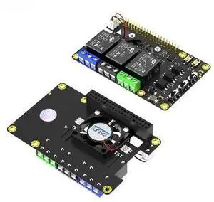 Power Relay Expansion Module for Raspberry Pi, Relay Board with Dual Cooling Fans & Auto Color Changing LED, Compatible with Pi A+, 3A+, B+, 2B, 3B, 3B+, 4B Power Relay Expansion Module for Raspberry Pi, Relay Board with Dual Cooling Fans & Auto Color Changing LED, Compatible with Pi A+, 3A+, B+, 2B, 3B, 3B+, 4B