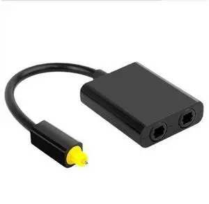 Digital Optical Audio Splitter Cable, SPDIF Toslink 1 Input 2 Output 2-Way Optical Audio Adapter, Duplicate Digital Audio Signal for TV, PS4, Soundbar, Speaker, Amplifier and Home Audio System Digital Optical Audio Splitter Cable, SPDIF Toslink 1 Input 2 Output 2-Way Optical Audio Adapter, Duplicate Digital Audio Signal for TV, PS4, Soundbar, Speaker, Amplifier and Home Audio System