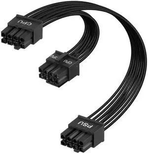 60cm CPU 8Pin to 8Pin (4+4) Male to Male Modular CPU Power Cable, 18AWG Black PSU Cable Compatible with Corsair Modular Power Supply 60cm CPU 8Pin to 8Pin (4+4) Male to Male Modular CPU Power Cable, 18AWG Black PSU Cable Compatible with Corsair Modular Power Supply