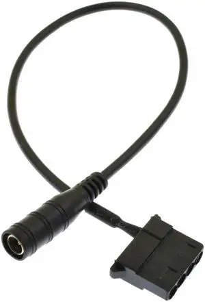 DC Power Plug to Molex 4-Pin PC Fan Power Adapter Cable, 11.8 Inch Power Conversion Cord for Computer Cooling Fans DC Power Plug to Molex 4-Pin PC Fan Power Adapter Cable, 11.8 Inch Power Conversion Cord for Computer Cooling Fans