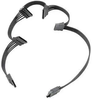 15 Pin SATA Male to Female Power Extension Cable, 26 Inch (66CM) SATA Power Extender Adapter for HDD SSD Hard Drive, 1 to 5 15 Pin SATA Male to Female Power Extension Cable, 26 Inch (66CM) SATA Power Extender Adapter for HDD SSD Hard Drive, 1 to 5