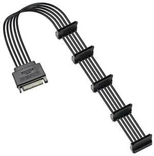 15Pin SATA Male to 5 x 15Pin SATA Female Right Angle Power Splitter Cable 50CM, SATA Hard Drive Power Extension Adapter Cord, Right-Angle SATA Splitter for HDD SSD Storage Expansion 15Pin SATA Male to 5 x 15Pin SATA Female Right Angle Power Splitter Cable 50CM, SATA Hard Drive Power Extension Adapter Cord, Right-Angle SATA Splitter for HDD SSD Storage Expansion