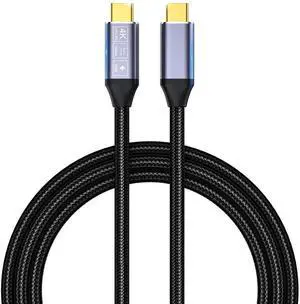 6.6FT USB C to USB C Data Transfer Cable, USB 3.1 Gen 2 Type-C Monitor Cable, Supports 4K Video, 10Gbps Data Speed & 100W PD Fast Charging, High Speed USB-C Cord Compatible with Laptops, Tablets, Exte 6.6FT USB C to USB C Data Transfer Cable, USB 3.1 Gen 2 Type-C Monitor Cable, Supports 4K Video, 10Gbps Data Speed & 100W PD Fast Charging, High Speed USB-C Cord Compatible with Laptops, Tablets, Exte