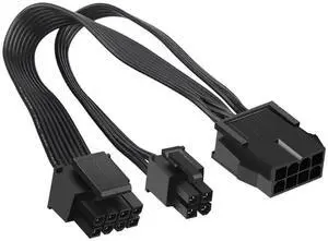 2 Pack EPS12V CPU 8 Pin Female to ATX CPU 8 Pin + ATX 4 Pin Male Y Splitter Power Extension Cable, 10.6 Inch EPS 12V Motherboard CPU Power Adapter Cord for Desktop Computer 2 Pack EPS12V CPU 8 Pin Female to ATX CPU 8 Pin + ATX 4 Pin Male Y Splitter Power Extension Cable, 10.6 Inch EPS 12V Motherboard CPU Power Adapter Cord for Desktop Computer