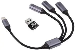 USB-C Splitter Y Cable, USB 2.0 Type-C 1 to 3 Port Hub Split Adapter, Multi Port USB-C Extension Cord for Laptop, Desktop, Phone, Mouse, Keyboard, Printer, U Disk, 27CM USB-C Splitter Y Cable, USB 2.0 Type-C 1 to 3 Port Hub Split Adapter, Multi Port USB-C Extension Cord for Laptop, Desktop, Phone, Mouse, Keyboard, Printer, U Disk, 27CM