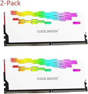 Weastlinks RA-2 RAM Memory Heat Sink Cooler, 5V 3Pin ARGB Metal Memory Cooling Radiator, Addressable RGB RAM Cooler for Desktop PC Memory Module, Computer Cooling Accessories Weastlinks RA-2 RAM Memory Heat Sink Cooler, 5V 3Pin ARGB Metal Memory Cooling Radiator, Addressable RGB RAM Cooler for Desktop PC Memory Module, Computer Cooling Accessories