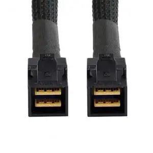 50cm Mini SAS HD SFF-8643 to SFF-8643 Internal Server Cable, High Density Mini SAS Data Cable for RAID Controller Hard Disk Backplane 50cm Mini SAS HD SFF-8643 to SFF-8643 Internal Server Cable, High Density Mini SAS Data Cable for RAID Controller Hard Disk Backplane