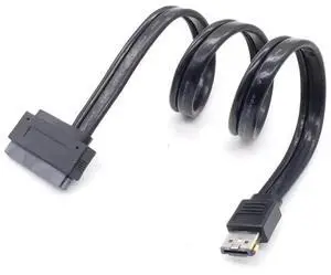 1Pc eSATA USB 2.0 Combo to 22Pin SATA HDD Adapter Cable, 5V 12V Power Supply for 2.5 Inch & 3.5 Inch SATA Hard Drives 1Pc eSATA USB 2.0 Combo to 22Pin SATA HDD Adapter Cable, 5V 12V Power Supply for 2.5 Inch & 3.5 Inch SATA Hard Drives