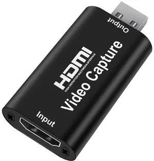 HDMI to USB Audio Video Capture Card, Full HD 1080P Game Capture Adapter, HD Video Recording Device for DSLR Camcorder Action Cam Live Streaming on PC Mac HDMI to USB Audio Video Capture Card, Full HD 1080P Game Capture Adapter, HD Video Recording Device for DSLR Camcorder Action Cam Live Streaming on PC Mac
