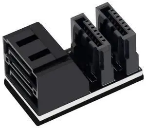 Dual 90 Degree SATA 7Pin Adapter, SATA 7Pin Female to Male Right Angle Steering Connector, Motherboard SATA Angled Adapter for Desktop SSD HDD Dual 90 Degree SATA 7Pin Adapter, SATA 7Pin Female to Male Right Angle Steering Connector, Motherboard SATA Angled Adapter for Desktop SSD HDD