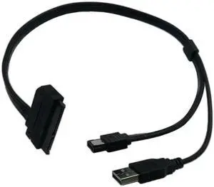 2.5" HDD SATA 22Pin to eSATA & USB Powered Adapter Cable, SATA to eSATA Data Transfer Cable for 2.5 Inch SATA Hard Drives 2.5" HDD SATA 22Pin to eSATA & USB Powered Adapter Cable, SATA to eSATA Data Transfer Cable for 2.5 Inch SATA Hard Drives