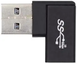 Up Opposite U Shape Right Angled USB-C Female to USB 3.0 A Male Adapter, Type-C to USB-A High Speed Data Connector for Laptops, Desktops, USB-C Peripherals Up Opposite U Shape Right Angled USB-C Female to USB 3.0 A Male Adapter, Type-C to USB-A High Speed Data Connector for Laptops, Desktops, USB-C Peripherals
