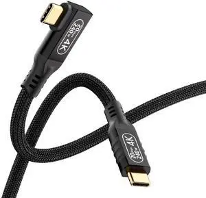 6.6ft Right Angle USB C to USB C Cable, 240W PD 5A Fast Charging, USB 3.2 Gen 2 20Gbps Data Transfer, 4K HDR Video Output, Compatible with Thunderbolt 3/4 Devices 6.6ft Right Angle USB C to USB C Cable, 240W PD 5A Fast Charging, USB 3.2 Gen 2 20Gbps Data Transfer, 4K HDR Video Output, Compatible with Thunderbolt 3/4 Devices
