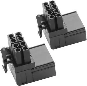 2 Pack ATX 8-Pin Female to 8-Pin Male 90 Degree Upward Angled Power Adapter Type A, Desktop PC GPU Graphics Card Power Connector Converter 2 Pack ATX 8-Pin Female to 8-Pin Male 90 Degree Upward Angled Power Adapter Type A, Desktop PC GPU Graphics Card Power Connector Converter