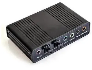 USB 2.0 External 6 Channel Sound Card, 5.1 Surround Sound Audio Adapter with Optical S/PDIF Port for PC and Laptop USB 2.0 External 6 Channel Sound Card, 5.1 Surround Sound Audio Adapter with Optical S/PDIF Port for PC and Laptop