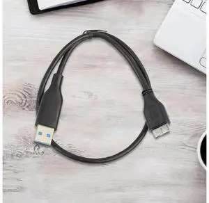 USB 3.0 A Male to Micro B Male Cable, USB 3.0 Micro B Data Sync Cord for External Hard Disk Drive, External HDD USB 3.0 A Male to Micro B Male Cable, USB 3.0 Micro B Data Sync Cord for External Hard Disk Drive, External HDD