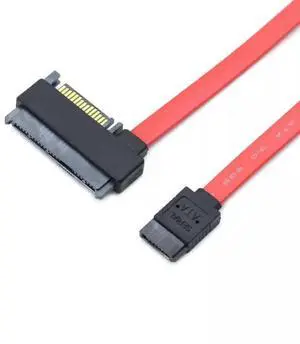 SFF-8482 SAS 29+15Pin Female to SATA 7Pin Female Hard Drive Adapter Cable, 50CM SAS to SATA Conversion Cable SFF-8482 SAS 29+15Pin Female to SATA 7Pin Female Hard Drive Adapter Cable, 50CM SAS to SATA Conversion Cable