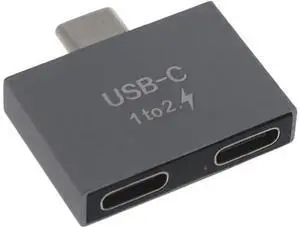 USB-C Male to Dual USB-C Female Splitter Adapter, Type-C Extension Converter Connector, USB C PD Charging Splitter Hub for Laptops, USB-C Chargers, Smartphones and Other Type-C Devices USB-C Male to Dual USB-C Female Splitter Adapter, Type-C Extension Converter Connector, USB C PD Charging Splitter Hub for Laptops, USB-C Chargers, Smartphones and Other Type-C Devices