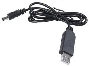 1M USB to DC Power Cable, 5V to 12V Step-up Converter Module with 5.5x2.1mm DC Barrel Male Jack Plug, USB DC Boost Power Supply Cord 1M USB to DC Power Cable, 5V to 12V Step-up Converter Module with 5.5x2.1mm DC Barrel Male Jack Plug, USB DC Boost Power Supply Cord