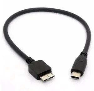 USB C to Micro USB Cable, Type C Male to Micro B Cord Compatible with WD My Passport External Hard Drive, 30cm Short Length USB C to Micro USB Cable, Type C Male to Micro B Cord Compatible with WD My Passport External Hard Drive, 30cm Short Length