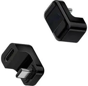 180 Degree USB C Angled Adapter, 40Gbps USB-C to USB-C Connector, 140W PD Fast Charge, 8K@60Hz Video Output, Compatible with Laptop Phone Tablet, 2 Pack 180 Degree USB C Angled Adapter, 40Gbps USB-C to USB-C Connector, 140W PD Fast Charge, 8K@60Hz Video Output, Compatible with Laptop Phone Tablet, 2 Pack