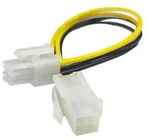 20cm 7.9 Inch 4 Pin ATX CPU Power Extension Cable, Desktop 4P ATX Power Male to Female Connector Cord for PC CPU Power Supply 20cm 7.9 Inch 4 Pin ATX CPU Power Extension Cable, Desktop 4P ATX Power Male to Female Connector Cord for PC CPU Power Supply