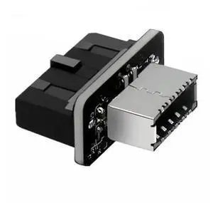 USB 3.1 Gen2 19Pin Header to USB 3.1 Type-E Adapter, 19Pin Motherboard Header to 20Pin A-Key Converter for USB-C Front Panel Chassis Bracket, PC Internal Type-C Port Conversion USB 3.1 Gen2 19Pin Header to USB 3.1 Type-E Adapter, 19Pin Motherboard Header to 20Pin A-Key Converter for USB-C Front Panel Chassis Bracket, PC Internal Type-C Port Conversion