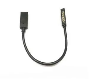 USB-C Female to Microsoft Surface Charging Adapter Cable, Type C Female Input Power Charger Cord for Microsoft Surface Pro 1, Pro 2, Surface RT Tablet, Portable Replacement Charging Accessory USB-C Female to Microsoft Surface Charging Adapter Cable, Type C Female Input Power Charger Cord for Microsoft Surface Pro 1, Pro 2, Surface RT Tablet, Portable Replacement Charging Accessory