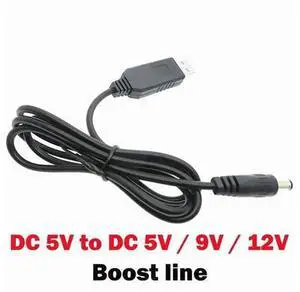 USB to DC Step Up Power Booster Cable, DC 5V to 9V/12V Voltage Boost Converter Cable with 5.5x2.1mm DC Male Plug, USB Power Rise Module Cord USB to DC Step Up Power Booster Cable, DC 5V to 9V/12V Voltage Boost Converter Cable with 5.5x2.1mm DC Male Plug, USB Power Rise Module Cord