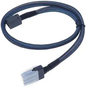 3.3FT Internal Mini SAS 4i SFF-8087 to Mini SAS HD SFF-8643 Cable, Server Internal SAS Cable for Host Controllers & Storage Devices 3.3FT Internal Mini SAS 4i SFF-8087 to Mini SAS HD SFF-8643 Cable, Server Internal SAS Cable for Host Controllers & Storage Devices