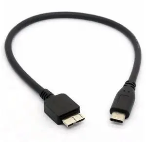 30cm USB Type-C Male to Micro USB Micro B Cable, Type-C to Micro-B Cord for WD My Passport Portable External Hard Drive HDD 30cm USB Type-C Male to Micro USB Micro B Cable, Type-C to Micro-B Cord for WD My Passport Portable External Hard Drive HDD