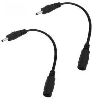 2PCS DC Power Adapter Cable, 5.5mm x 2.1mm Female to 3.0mm x 1.1mm Male DC Plug Converter Connector Cord 2PCS DC Power Adapter Cable, 5.5mm x 2.1mm Female to 3.0mm x 1.1mm Male DC Plug Converter Connector Cord