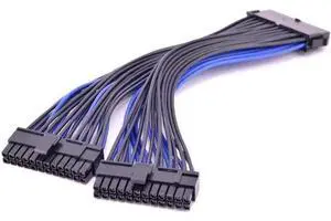 30CM ATX 24Pin 1 to 2 Power Splitter Extension Cable, 20+4 Pin Male to Dual Female PSU Cable, Desktop Motherboard 24Pin Power Supply Wire for DIY PC Computer Chassis 30CM ATX 24Pin 1 to 2 Power Splitter Extension Cable, 20+4 Pin Male to Dual Female PSU Cable, Desktop Motherboard 24Pin Power Supply Wire for DIY PC Computer Chassis