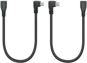9 Inch Short Micro USB Extension Cable, 90 Degree Left & Right Angled Micro USB Male to Female Extender Cord, Support Charging & Data Sync, for Cell Phones, Tablets, MP3 and Micro USB Devices, 1 Pair 9 Inch Short Micro USB Extension Cable, 90 Degree Left & Right Angled Micro USB Male to Female Extender Cord, Support Charging & Data Sync, for Cell Phones, Tablets, MP3 and Micro USB Devices, 1 Pair