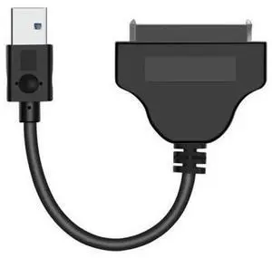 USB 3.0 to SATA 3 Adapter Cable with ASM1053E Chip, 22Pin SATA III Converter, USB3.0 to SATA Adapter for 2.5 Inch SATA HDD SSD, Support UASP & 6Gbps High Speed Data Transmission USB 3.0 to SATA 3 Adapter Cable with ASM1053E Chip, 22Pin SATA III Converter, USB3.0 to SATA Adapter for 2.5 Inch SATA HDD SSD, Support UASP & 6Gbps High Speed Data Transmission