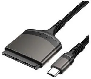 USB Type-C to SATA 3.0 Adapter Cable, 22Pin SATA III to USB C Converter for 2.5 Inch SATA SSD HDD, Model PC-AB01 USB Type-C to SATA 3.0 Adapter Cable, 22Pin SATA III to USB C Converter for 2.5 Inch SATA SSD HDD, Model PC-AB01