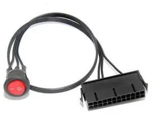 24Pin ATX Power Supply Synchronizer Start Switch Cable, PSU Trigger Power Tester Adapter Cable for Mining Rig Computer Power Supply 24Pin ATX Power Supply Synchronizer Start Switch Cable, PSU Trigger Power Tester Adapter Cable for Mining Rig Computer Power Supply