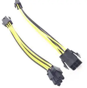 PCIe 6Pin Male to 6Pin Female Graphics Card Power Extension Cable, PCI-E 6Pin GPU Power Supply Adapter Cord, Stable Power Extension Wire for Desktop PC, Graphics Card Upgrade and Mining Rig Hardware L PCIe 6Pin Male to 6Pin Female Graphics Card Power Extension Cable, PCI-E 6Pin GPU Power Supply Adapter Cord, Stable Power Extension Wire for Desktop PC, Graphics Card Upgrade and Mining Rig Hardware L