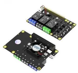 Raspberry Pi Power Relay Expansion Module with Dual Cooling Fans, Auto Color Changing LED Relay Board, Compatible with Raspberry Pi A+, 3A+, B+, 2B, 3B, 3B+, 4B, Smart Home Switch Control HAT Raspberry Pi Power Relay Expansion Module with Dual Cooling Fans, Auto Color Changing LED Relay Board, Compatible with Raspberry Pi A+, 3A+, B+, 2B, 3B, 3B+, 4B, Smart Home Switch Control HAT