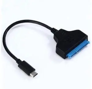 USB 3.1 Type-C to SATA Converter Cable, USB-C to 2.5 Inch SATA Hard Drive Adapter, Portable SATA III Data Cable for 2.5" SATA SSD HDD, Support UASP High Speed Data Transmission USB 3.1 Type-C to SATA Converter Cable, USB-C to 2.5 Inch SATA Hard Drive Adapter, Portable SATA III Data Cable for 2.5" SATA SSD HDD, Support UASP High Speed Data Transmission