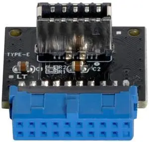 USB 3.1 Type-E Front Panel Socket to USB3.0 20Pin Header Male Adapter, Motherboard Internal Extension Converter, Convert Mainboard 20Pin USB 3.0 Header to Type-E Port for Front Panel USB 3.1 Type-E Front Panel Socket to USB3.0 20Pin Header Male Adapter, Motherboard Internal Extension Converter, Convert Mainboard 20Pin USB 3.0 Header to Type-E Port for Front Panel