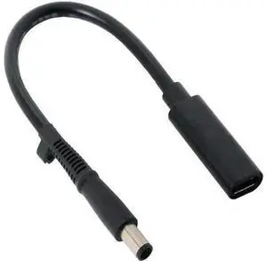 USB-C Female to DC 7.4x5.0mm PD Charging Cable, Type-C Female Input to DC Power Cord, Supports 18-20V PD Power Delivery for Laptop, Convert USB-C PD Charger to Power Notebook USB-C Female to DC 7.4x5.0mm PD Charging Cable, Type-C Female Input to DC Power Cord, Supports 18-20V PD Power Delivery for Laptop, Convert USB-C PD Charger to Power Notebook